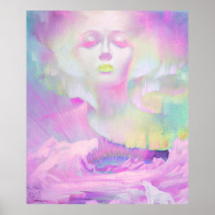 Aurora by Clive Henry pink pastels Poster