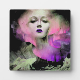 Aurora by Clive Henry pink purple night Plaque