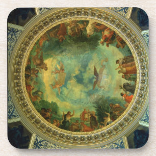 Aurora, ceiling painting possibly from the Library Coaster