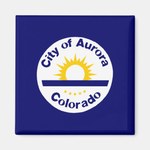 Aurora, Colorado Flag Magnet