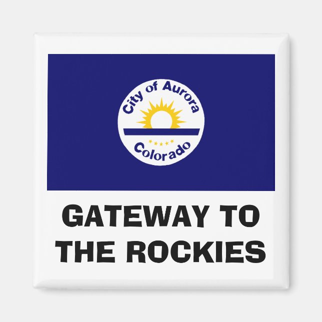 Aurora, Colorado Flag Magnet (Front)