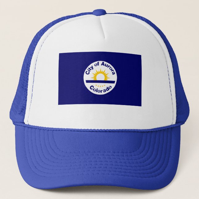 Aurora, Colorado Flag Trucker Hat (Front)