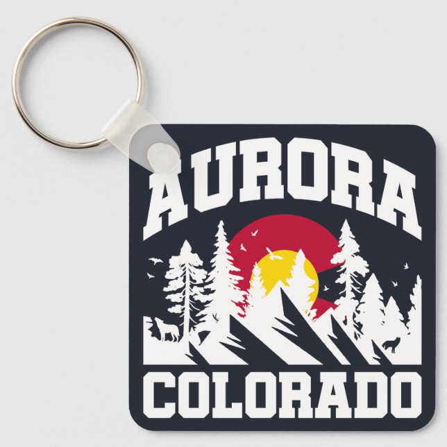 Aurora,Colorado Key Ring (Front)