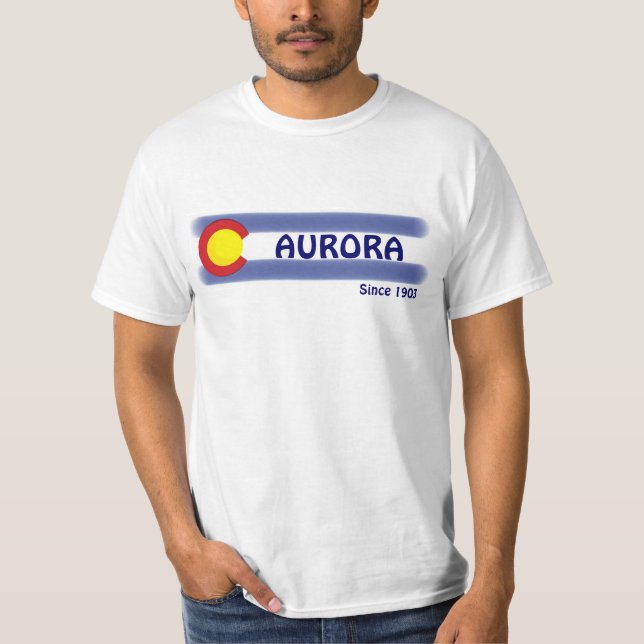 Aurora Colorado local flag value tee (Front)