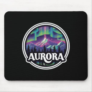 Aurora Colorado Rock Mountains Co Skiing Winter De Mouse Pad