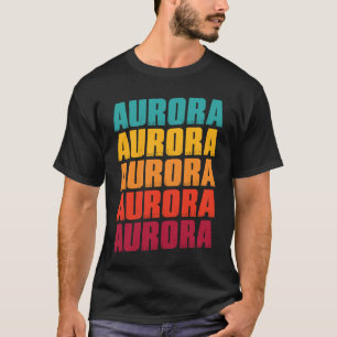Aurora Colorado Souvenir  Retro Vintage Aurora T-Shirt