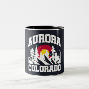 Aurora,Colorado Two-Tone Coffee Mug