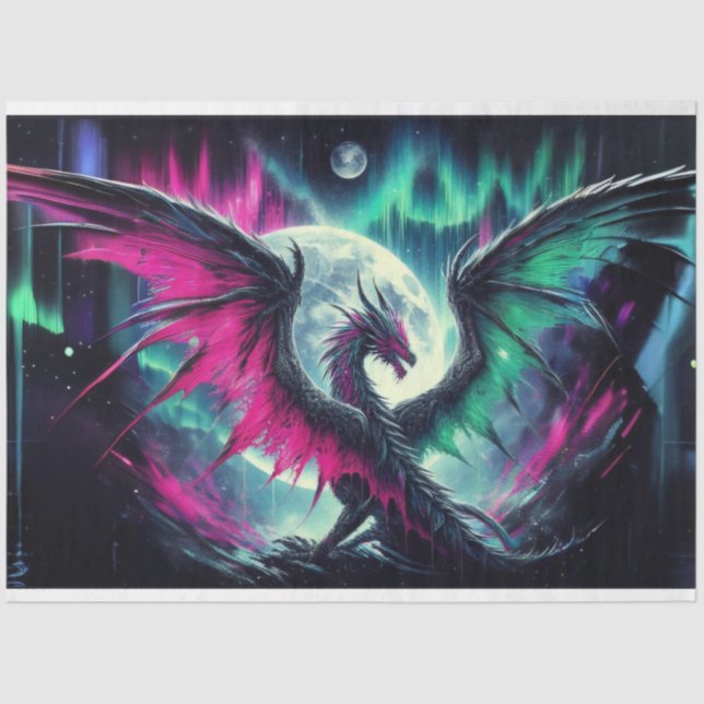 Aurora Dragon Tissue Paper (Front)