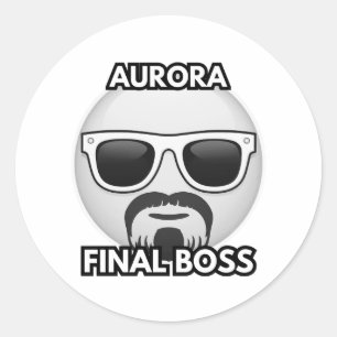 Aurora Final Boss Cool Emoji Sticker