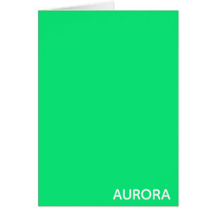 Aurora green colour name
