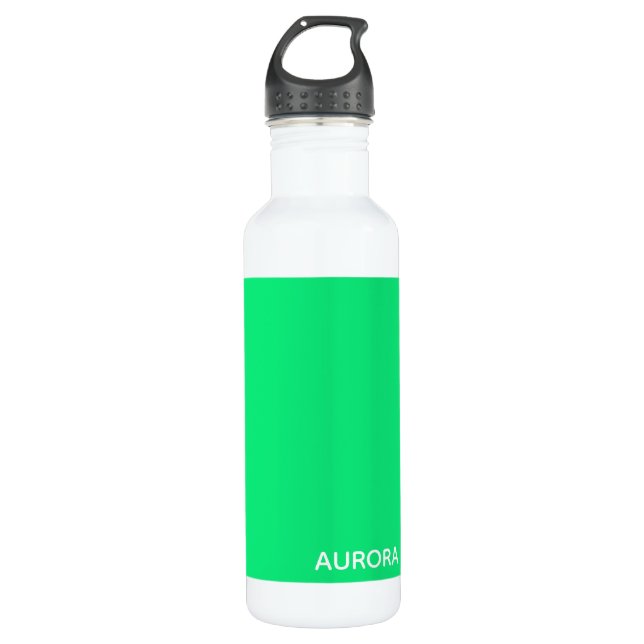 Aurora green colour name 710 ml water bottle (Front)