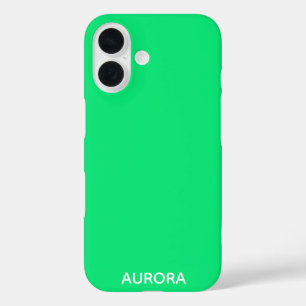Aurora green colour name iPhone 16 case