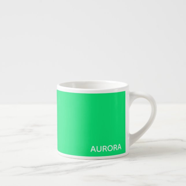 Aurora green colour name espresso cup (Right)
