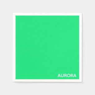 Aurora green colour name napkin
