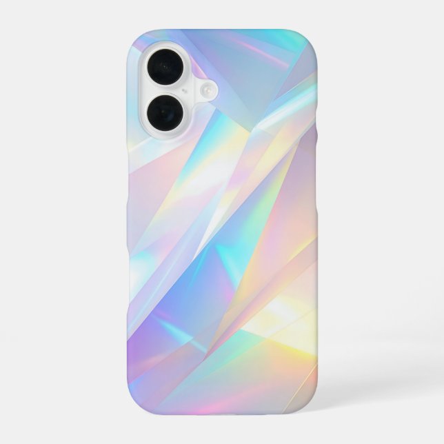 Aurora Holographic Crystal iPhone 16 Case (Back)