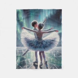 Aurora Ice Ballet Fleece Blanket