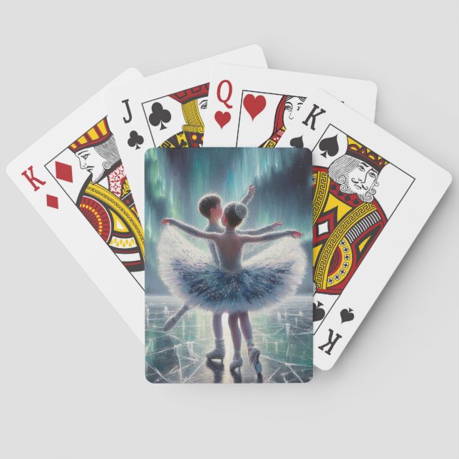 Aurora Ice Ballet Playing Cards (Back)