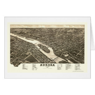 Aurora, IL Panoramic Map - 1882