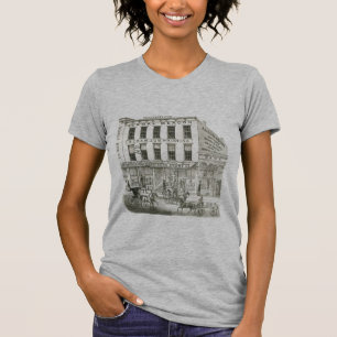 Aurora Illinois Aurora Beacon News 1871 Stone Lith T-Shirt