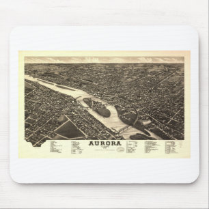 Aurora, Illinois in 1882 Mouse Pad