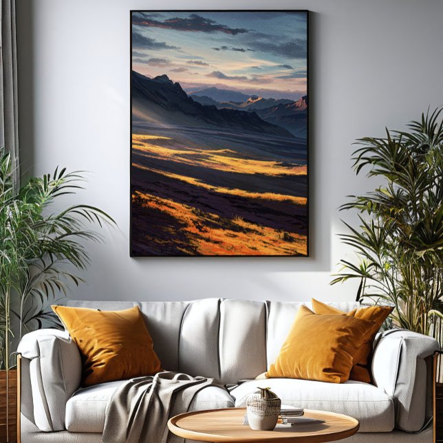 Aurora in the Mountains Poster (Creator Uploaded)