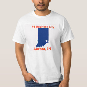 Aurora, Indiana #1 Redneck City Mens T Shirt