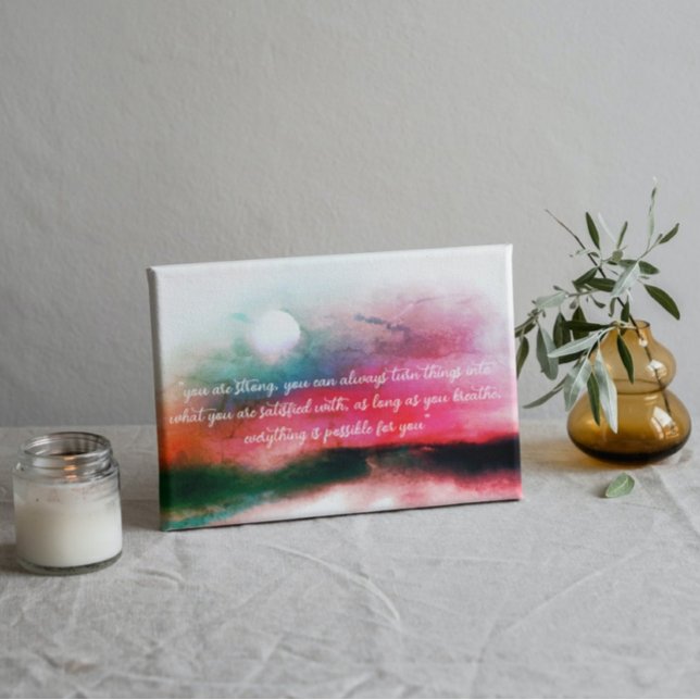 Aurora Landscape Inspirational Typography Quote Poster (Creator Uploaded)