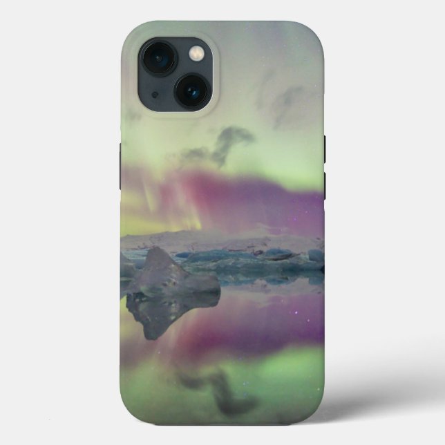 Aurora Lights Reflect Lagoon | Iceland Case-Mate iPhone Case (Back)