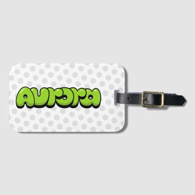 Aurora Luggage Tag (Front Horizontal)