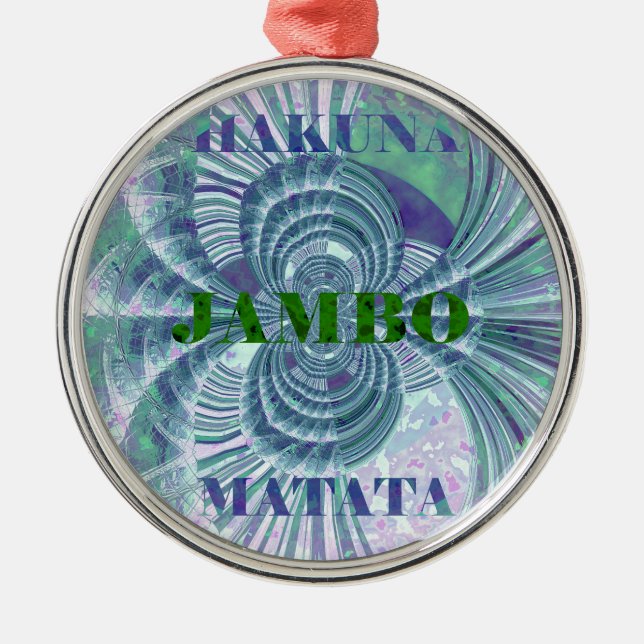 Aurora Matata Art Print Metal Ornament (Front)
