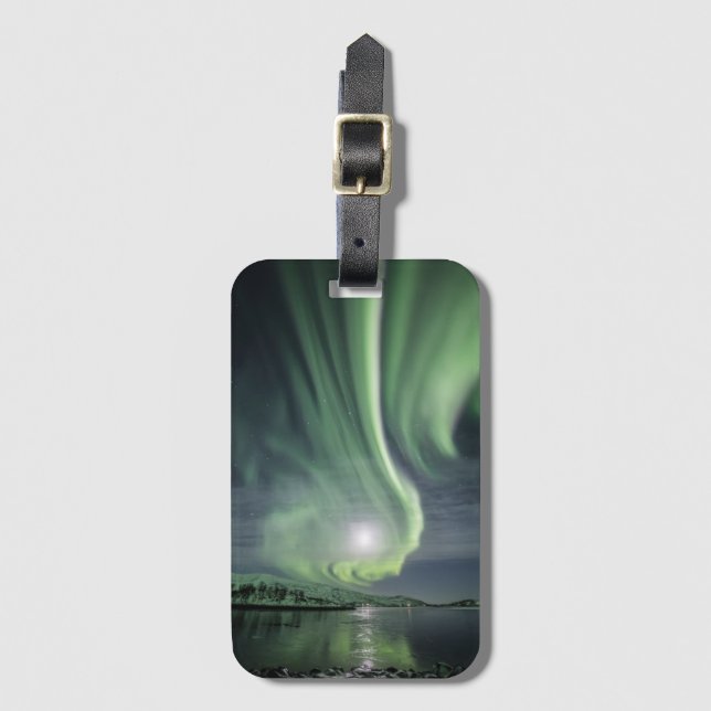 Aurora Moonlight Luggage Tag (Front Vertical)