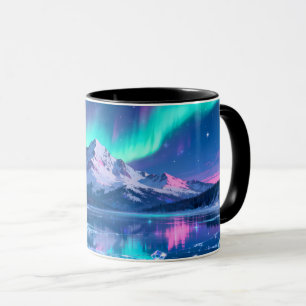 Aurora Mountain Reflection Mug