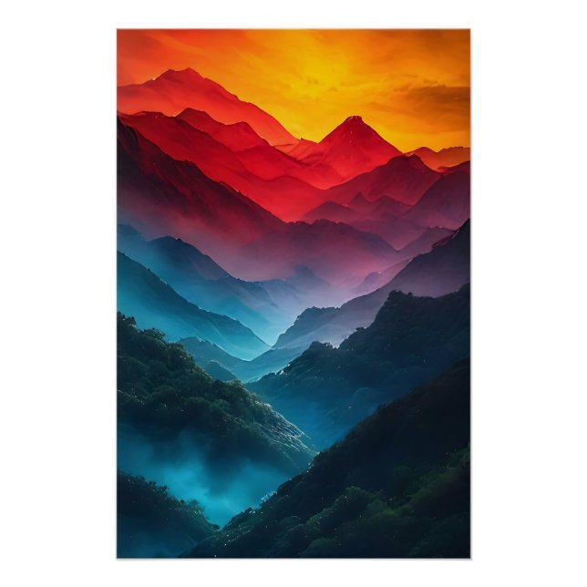 Aurora Mountain Symphony Poster (Front)