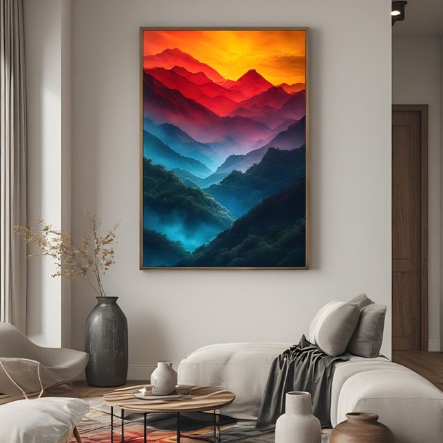 Aurora Mountain Symphony Poster (Creator Uploaded)
