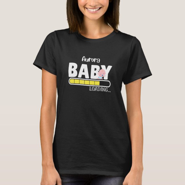 Aurora Native Pride Funny State Baby Parent Mum Da T-Shirt (Front)