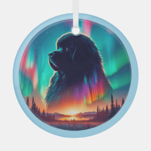 Aurora Newfoundland Dog Ornament 