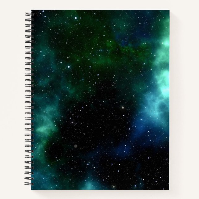 Aurora night sky notes notebook (Front)