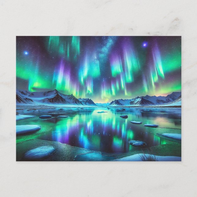 Aurora Nightscape – Postcard  (Front)