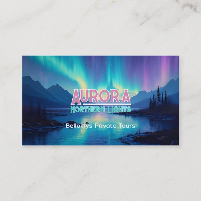 Aurora Northern Lights Business Card (Front)
