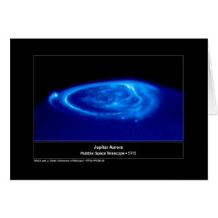 Aurora on Jupiter Hubble Telescope
