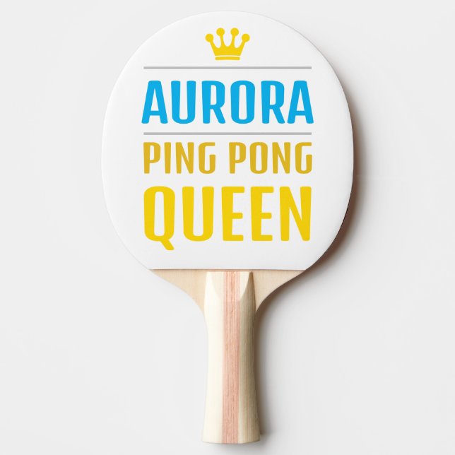 Aurora Ping Pong Paddle (Front)