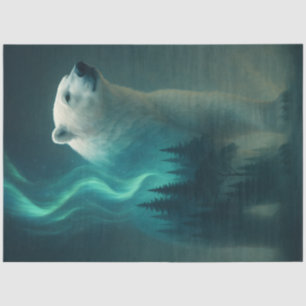 Aurora Polar Bear – Arctic Fantasy Landscape Tissue Paper