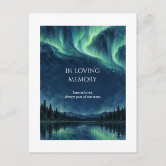 Aurora Promise Wedding Memorial Table Card