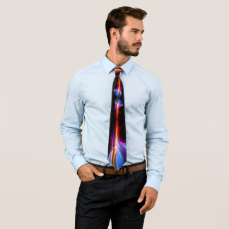 Aurora rainbow lights tie
