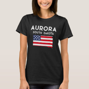 Aurora South Dakota USA State America Travel South T-Shirt