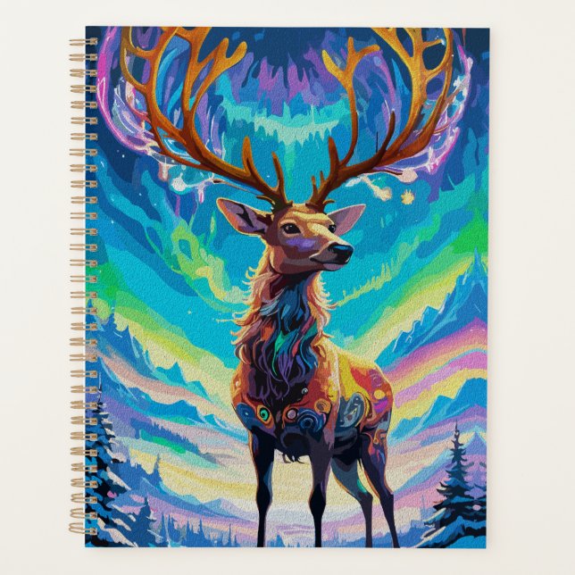 Aurora Stag: Magic in the Night Planner (Front)