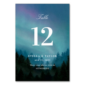 Aurora Table No. Table Number