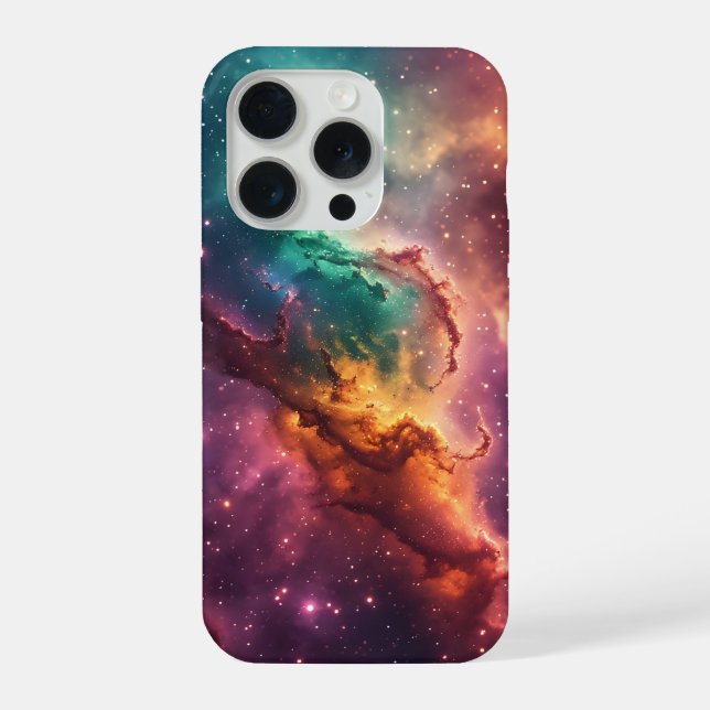 Aurora Veil Nebula Design iPhone Case (Back)