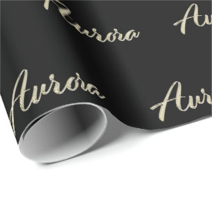 Aurora white gold Handwriting Gift Paper