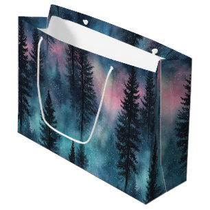 Aurora Wilderness Pattern Large Gift Bag